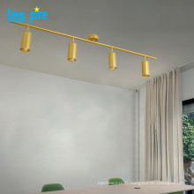 Lampes de lustre de salon de cuisine en cuivre en aluminium plafonnier suspendu